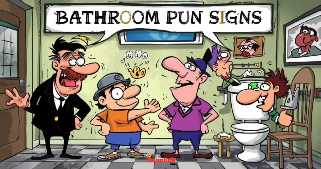 Bathroom Pun Signs