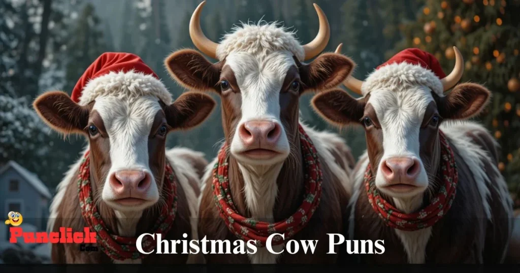 Christmas Cow Puns