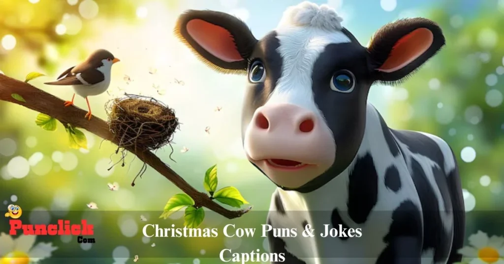 Christmas Cow Puns And Jokes Captions