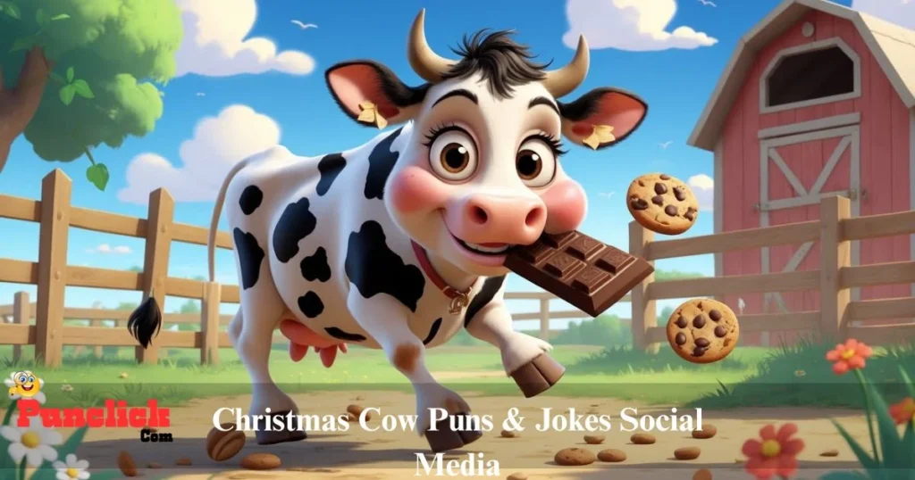Christmas Cow Puns And Jokes Social Media