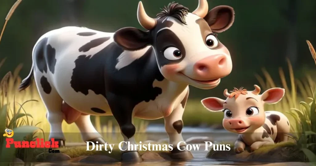 Dirty Christmas Cow Puns