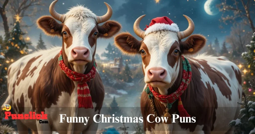 Funny Christmas Cow Puns