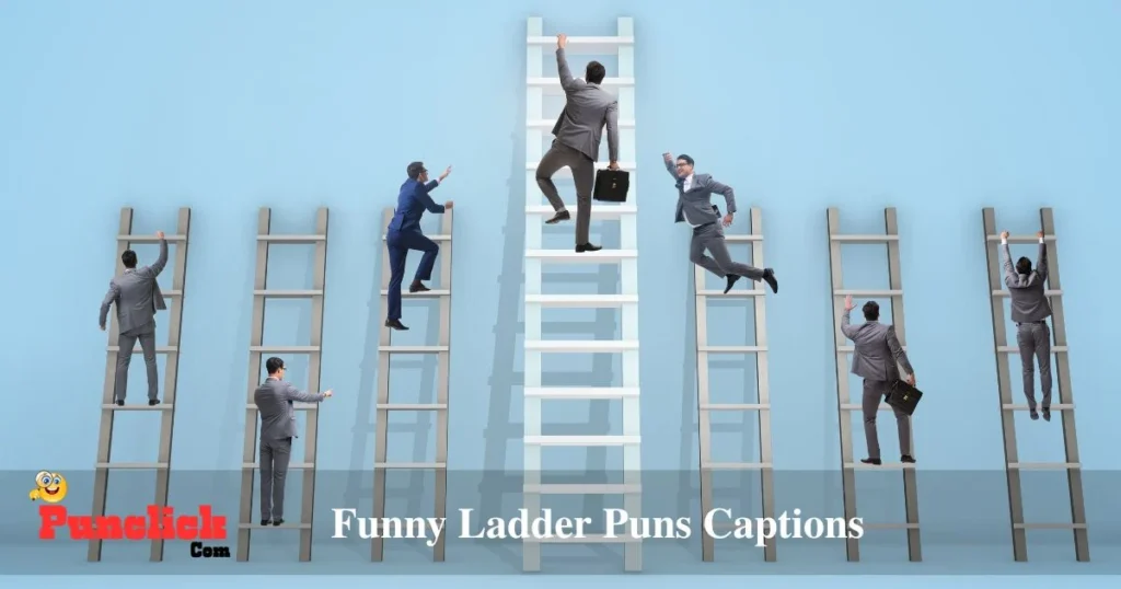 Funny Ladder Puns Captions