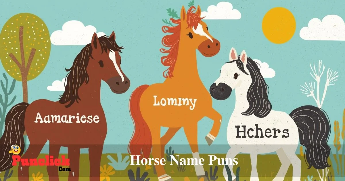 Horse Name Puns
