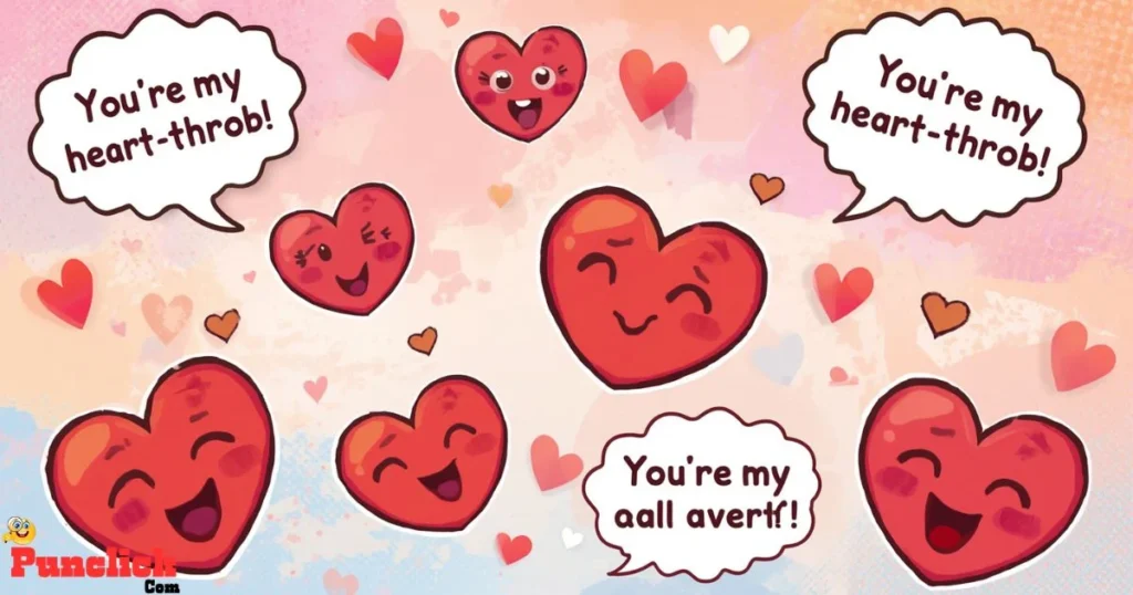 Funny Heart Puns Captions